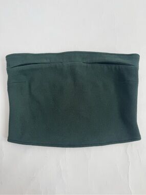 Tae Park Slit Tube Top - Dark Green